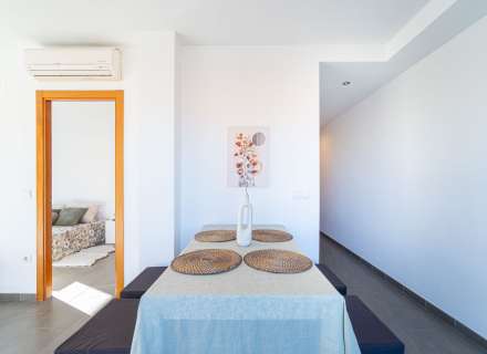 Modern apartment with communal swimming pool and parking space.18