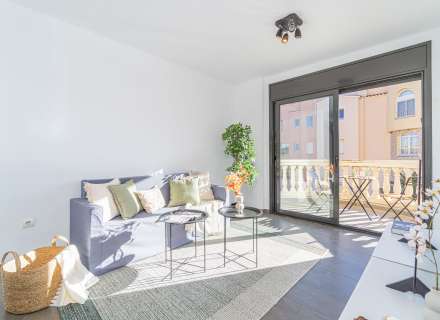 Modern apartment with communal swimming pool and parking space.22
