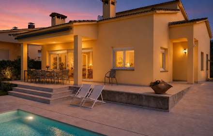 Casa en venda a bàscara amb piscina, jardí i terrey de 525 m²